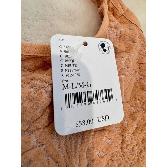New Intimately Free People Women's Size M/L with Love Bodysuit Color: Bisque - Picture 6 of 12
